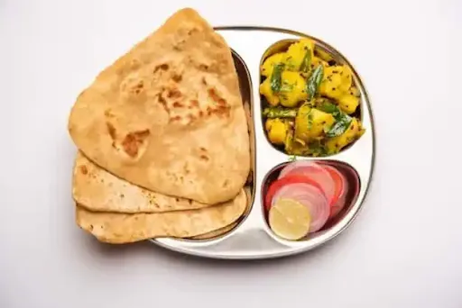 Aloo Sukhi Sabji + 2 Desi Ghee Bihari Paratha - Darbhanga Special