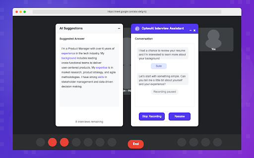 OpteoAI: AI Resume Optimizer & Job Tracker | Smart Interview Assistant