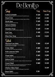 De Benito - Bistro & Cafe menu 1