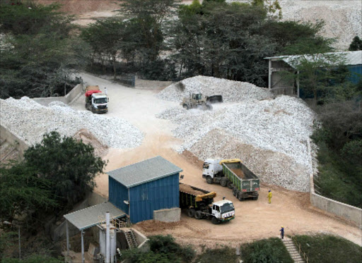 A cement factory in Athi River