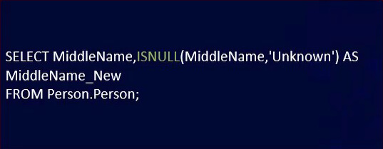 ISNULL SQL