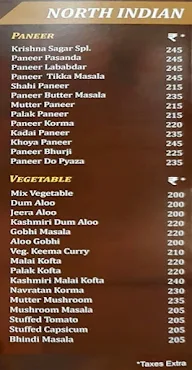 Hotel Krishna Sagar menu 1