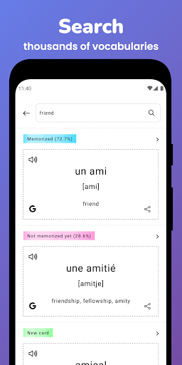 Screenshot Memorize: Learn French Words