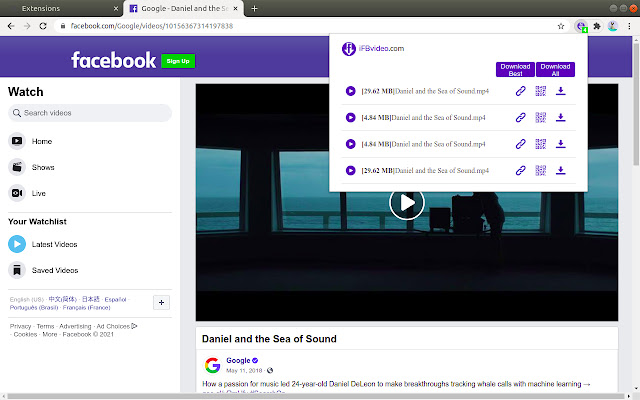 Facebook Video Downloader