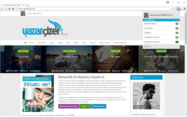 Yazarçizer.Net Bildirimleri