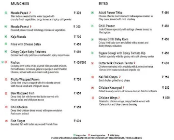 Bling - The Zuri menu 