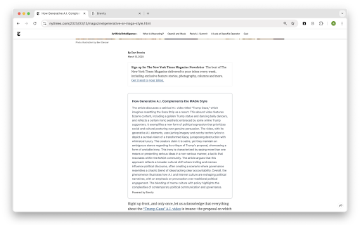 Brevity - Summarize Articles With AI