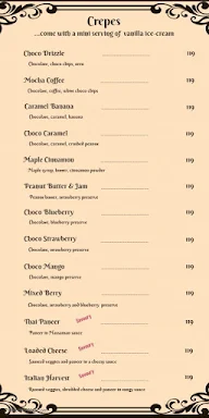 Choco Cheese menu 1