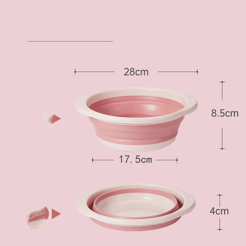 Supporto pieghevole in silicone per lavabo bambini Facile da riporre e usare Ideale per lavare mani e viso a casa o in viaggio