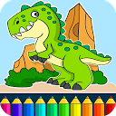 Dino Coloring Game mobile app icon