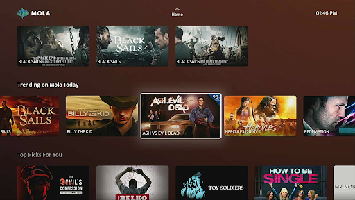 Screenshot MOLA for Android TV