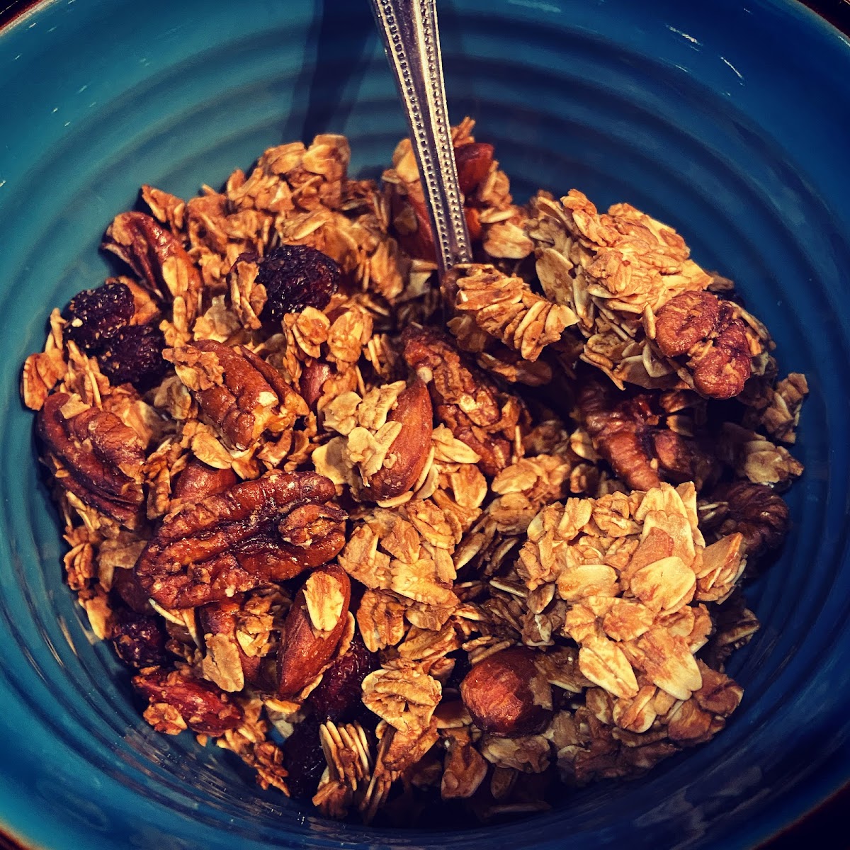 Gluten and dairy free homemade granola. Also available refined sugar free.