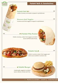 Habibi Falafel menu 1