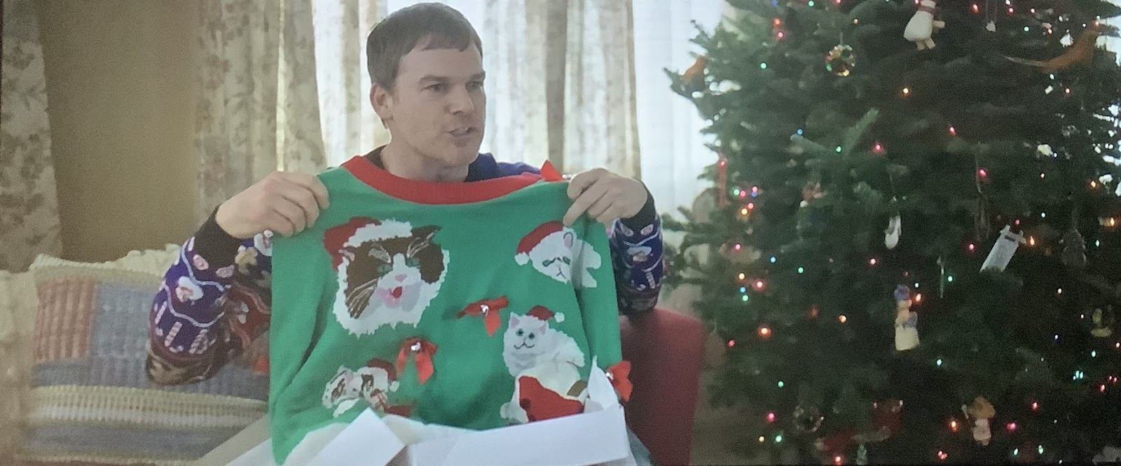 Dexter Morgan Cat Sweater Christmas New Blood