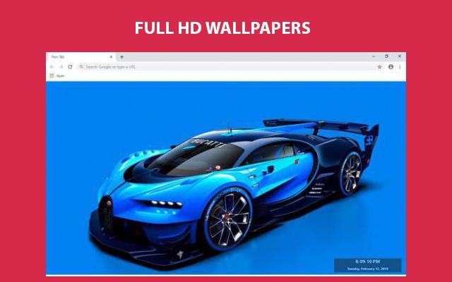 Bugatti Wallpapers and New Tab