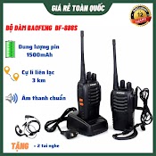 Bộ Đàm Baofeng Bf - 888S Khoảng Cách Từ 3 - 5 Km Với 16 Kêng Bảo Hành 12 Tháng