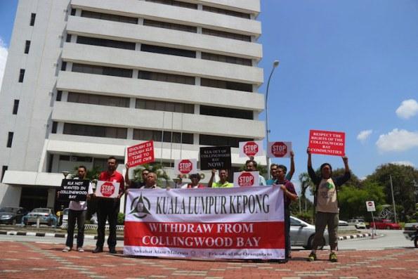 KLK collingwood bay protest KL 30102014