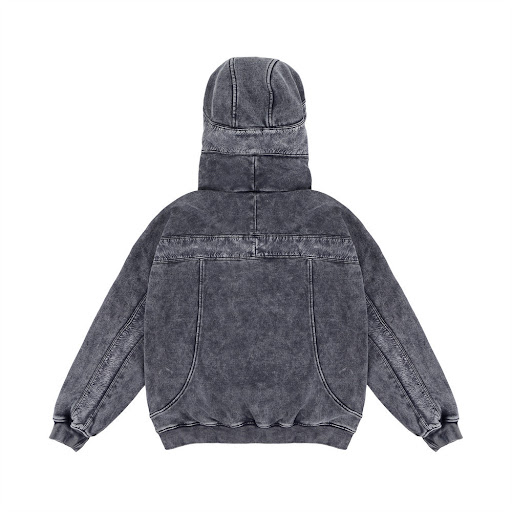 Title 10, Distressed Hooded Sweater Mens Design Split St...