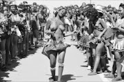 Reed Dance ceremony at eNyokeni Palace in KwaNongoma
Picture: Thembinkosi Dwayisa