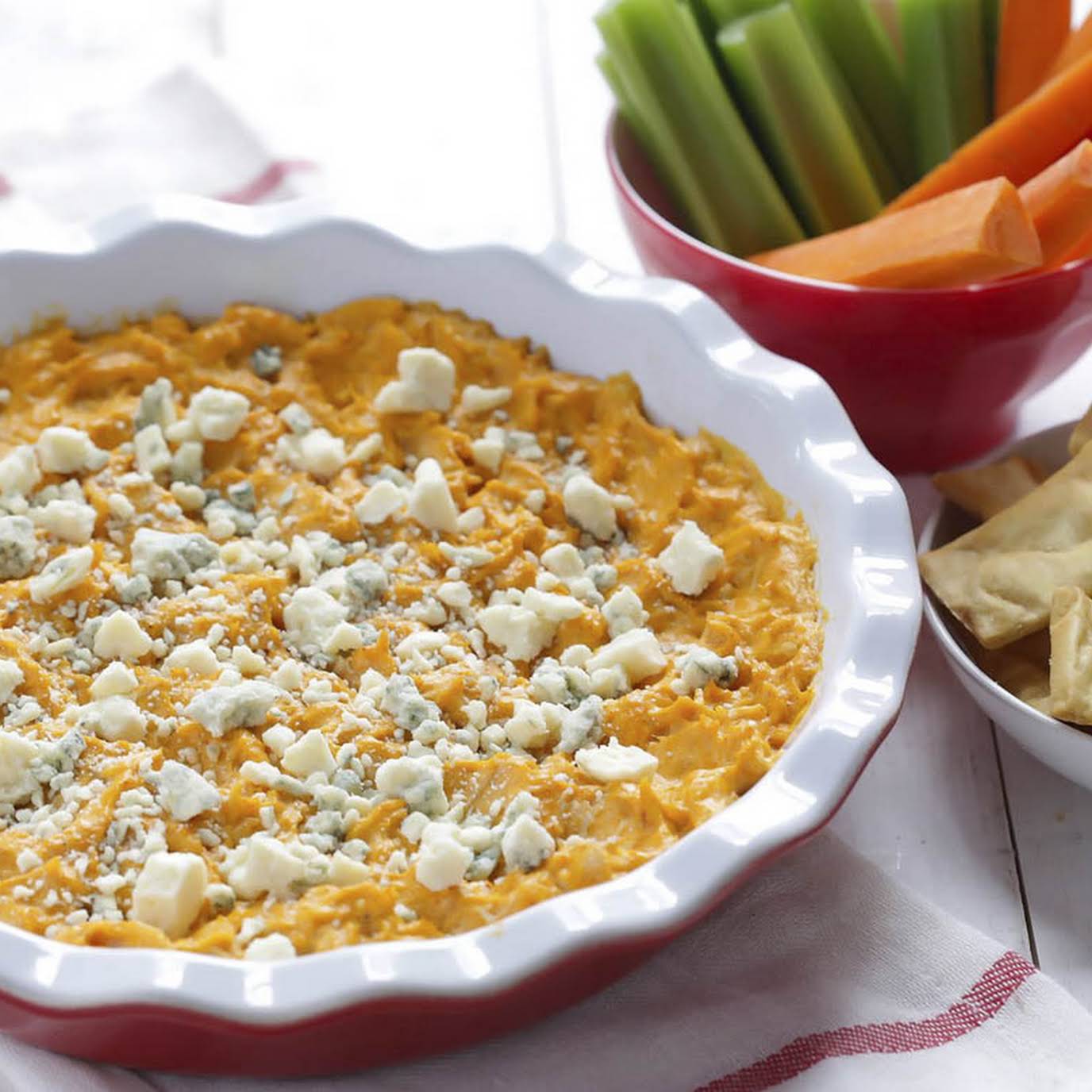 Crock Pot Buffalo Chicken Dip - The Forked Spoon