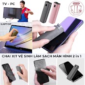 Bộ Vệ Sinh Điện Thoại 2In1 - Bình Xịt Vệ Sinh Làm Sạch Màn Hình Máy Tính Bảng, Laptop, Monitor - Minh An Saigon