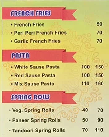 Krishna Dairy & Sweets menu 