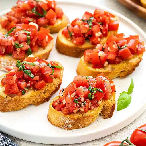 Classic Tamato Basil Bruschetta