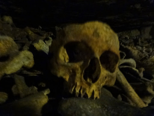 Catacombs (very sad place) Paris France 2011