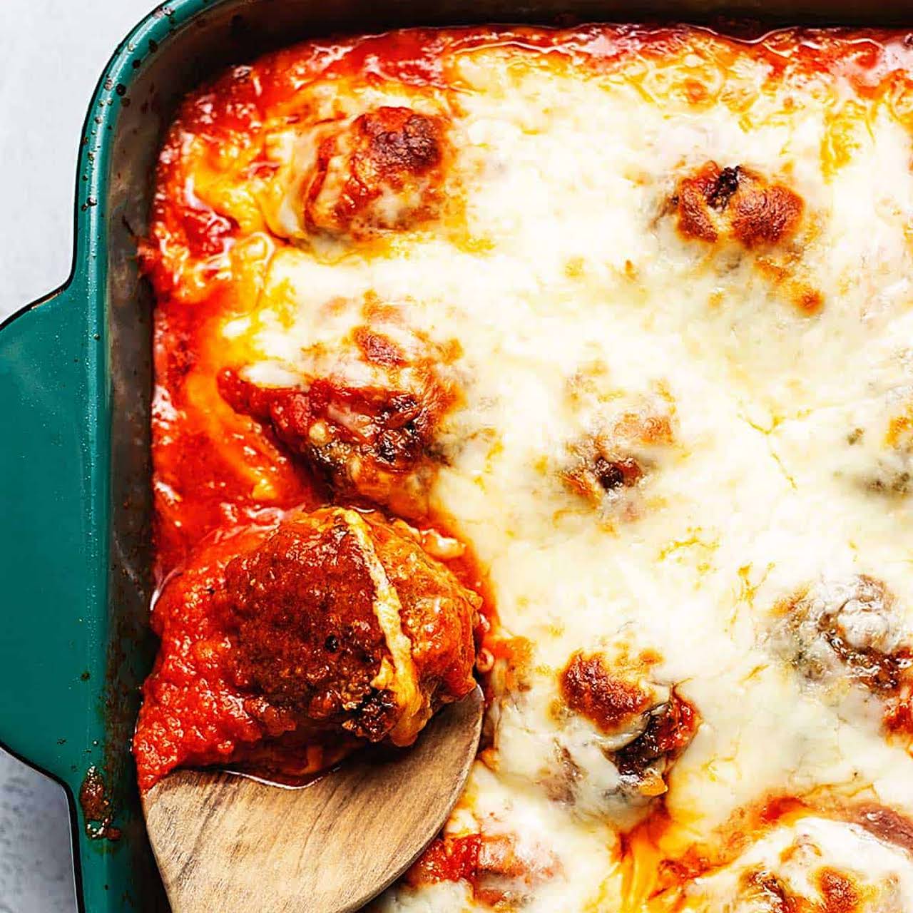 Keto Meatball Casserole