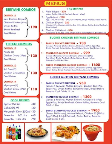 Biriyani Wala menu 