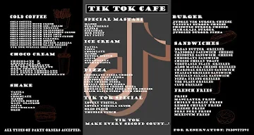 Cafe Tik Tok menu 