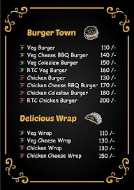 Burger Town menu 1