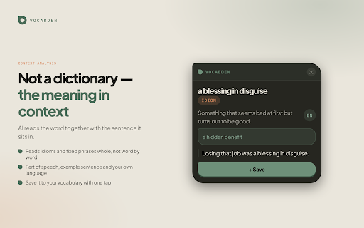 Vocabden: Learn English or German with AI — Subtitle Vocabulary Flashcards screenshot 2