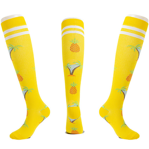 Title 20, Elastic compression sports socks for running, t...