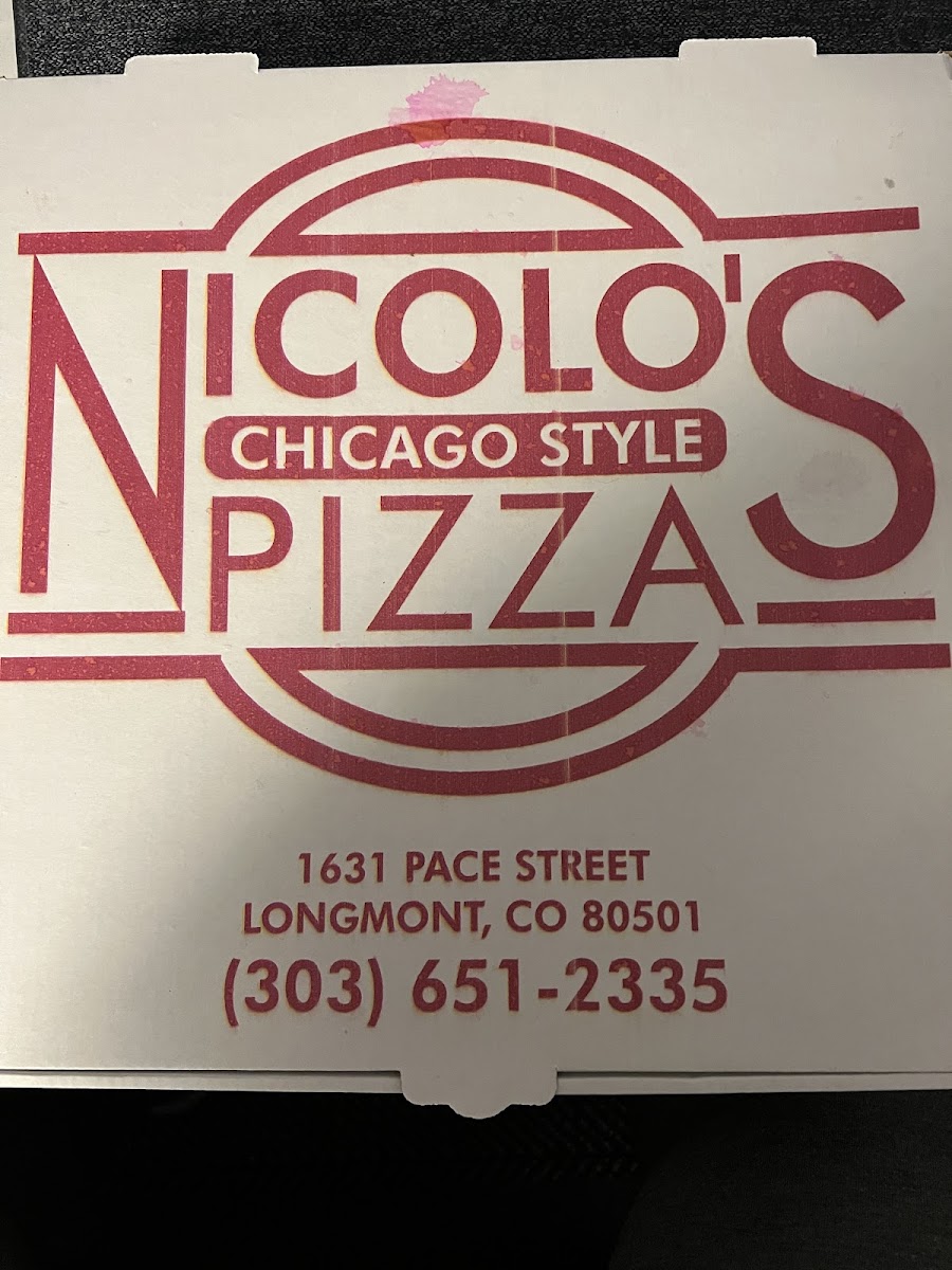 Gluten-Free at Nicolo's Pizza