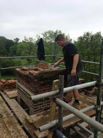 Restoration on a chimney stack built in 1876 album cover