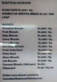 Golden Bakery menu 2