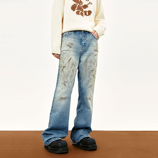 Title 5, American Style Retro Street Dirtyfit Mud Dyed W...