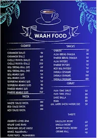 WAAH FOOD menu 1