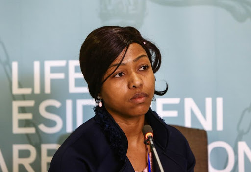 17 October 2017. Ethel Ncube, who ran Precious Angel NGO testifies at the Life Esidimeni arbitraton hearing. 20 people died in her care and three died later in hospital. Pic: Simphiwe Nkwali. © Sunday Times.