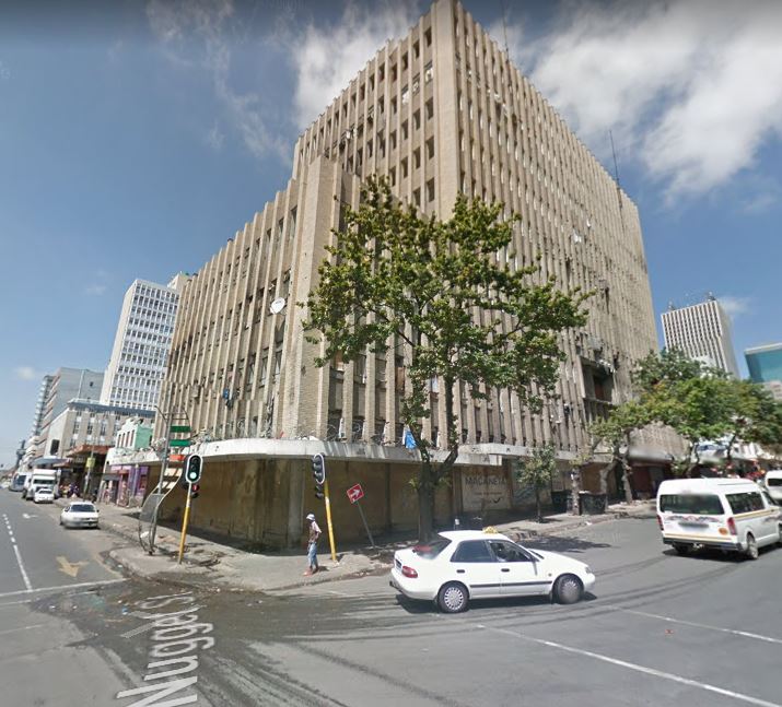 The Cape York building on the corner of Jeppe and Nugget streets in downtown Johannesburg.