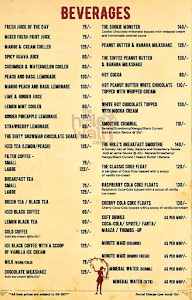 The Hole In The Wall Cafe menu 2