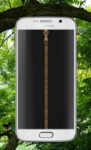 Leather Zipper Screen Lock