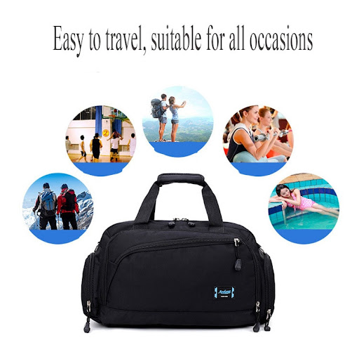 Title 4, Cylinder portable travel bag for easy travel an...