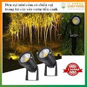 Đèn Led Ghim Cắm Cỏ Sân Vườn Cob 7W Chuyên Dùng Trang Trí Chiếu Cây Cảnh, Tiểu Cảnh Ngoài Trời, Sân Vườn Ngoài Trời