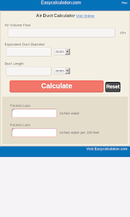 Air Duct Calculator - náhled