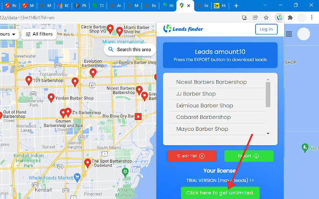 Leads Finder chrome extension