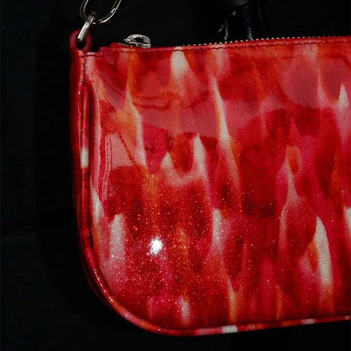 Title 1, Ruby Patent Leather Underarm Baguette, stylish ...