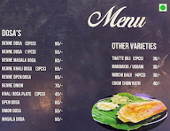 Rk Davanagere Benne Dosa menu 1