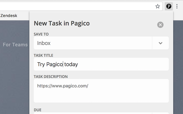 Pagico Browser Extension Preview image 2